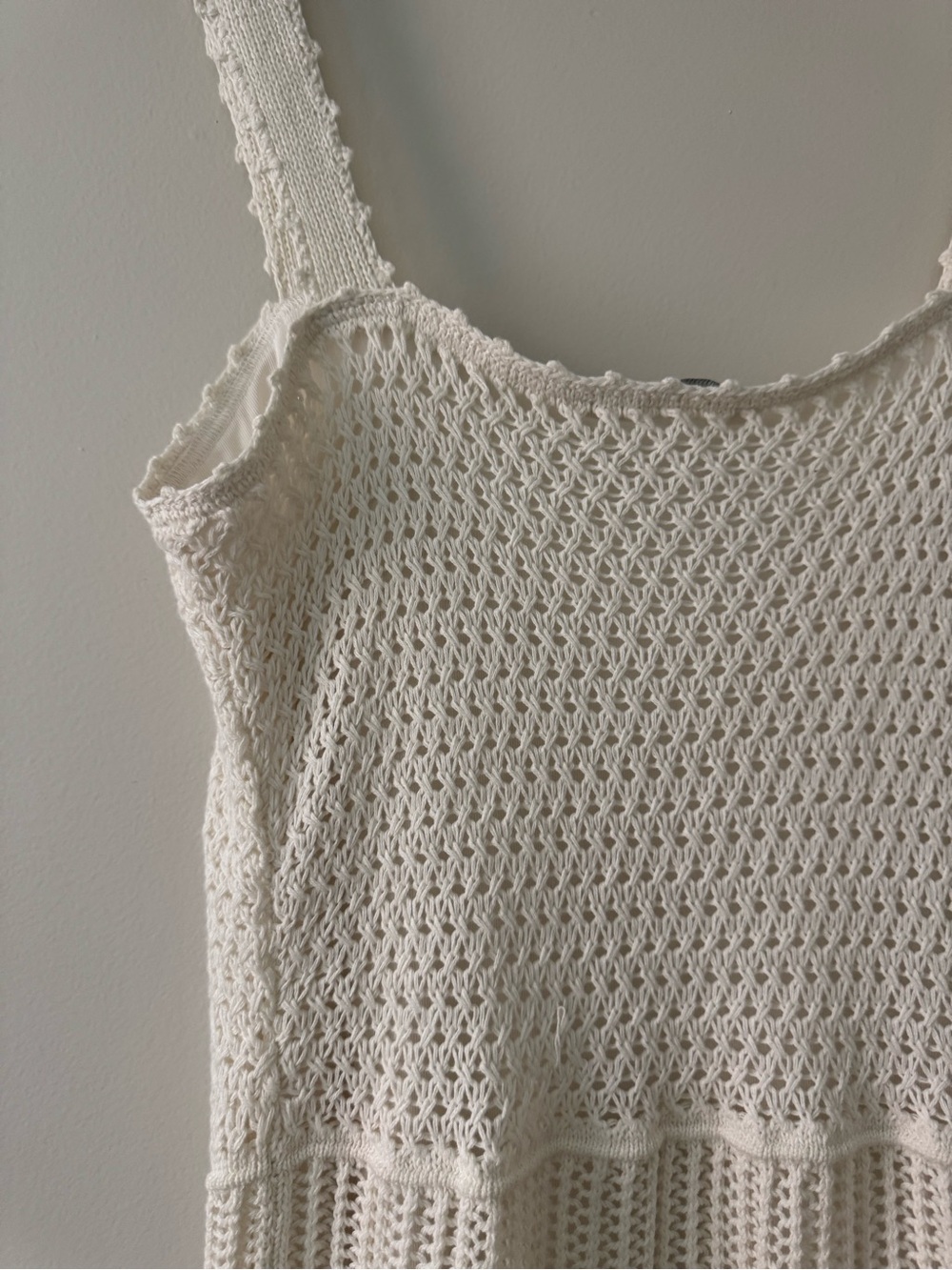 ABERCROMBIE Crochet Tank Dress White LT - Picture 7 of 11